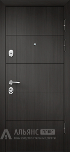 Входная металлическая дверь винорит лабиринт с ночным замком №71 внешняя - фото