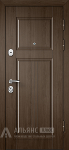 Высокая входная дверь для сталинского дома №17 внешняя - фото