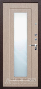 Стальная дверь в квартиру с зеркалом и шумотеплоизоляцией №30 внутренняя - фото