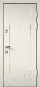 Квартирная дверь с отделкой экошпон №58 внешняя - фото