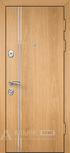 Дверь шпон файн с отделкой Модерн и усиленной звукоизоляцией №36 внешняя - фото