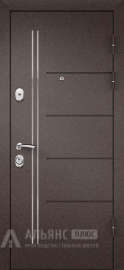 Входная дверь с отделкой МДФ-ПВХ и заполнением пенопласт №14 внешняя - фото