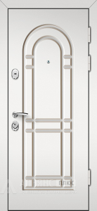 Дверь для безопасности с полимерным напылением №52 внешняя - фото