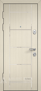 Дизайнерская дверь с хорошей шумоизоляцией и панелью под натуральный клен №53 внутренняя - фото