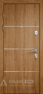 Высокая входная дверь для сталинского дома №17 внутренняя - фото