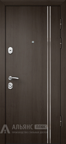 Фото «Входная дверь с отделкой МДФ венге в стиле модерн для вашего дома №73»