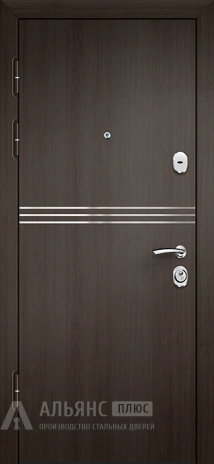 Фото 2 «Входная дверь с отделкой МДФ венге в стиле модерн для вашего дома №73»